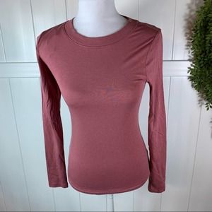 Calia Pink Long Sleeve Workout Top Womens Small